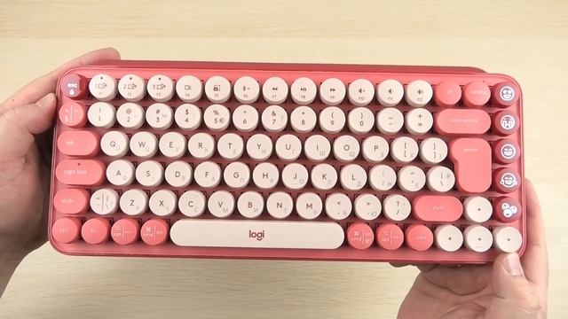 Розпаковка Logitech POP Keys Wireless Mechanical Keyboard UA Heartbreaker Rose (920-01073