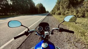 Утренняя поездка на мопеде. Встретил лето