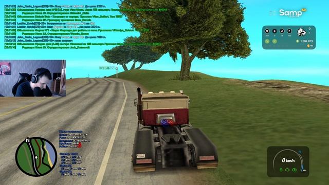 Качаем скилл дальнобоя (36/50) в GTA SAMP ➤ SAMP-RP.RU ◉ Стрим и о?