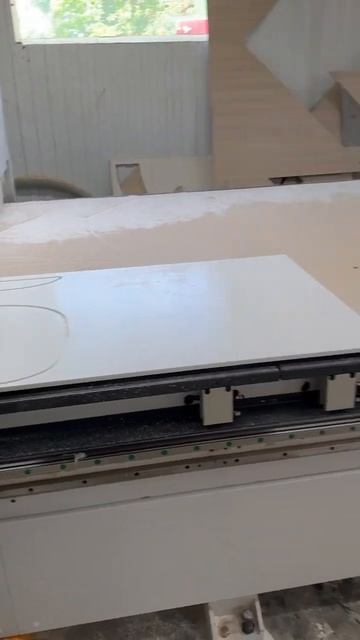 Обработка акрилового камня на ЧПУ станке #unikvarium #мебел смотреть онлайн