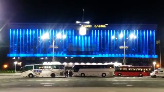 ProLaser show - Реклама на здании Запорожской обл.администра смотреть онлайн