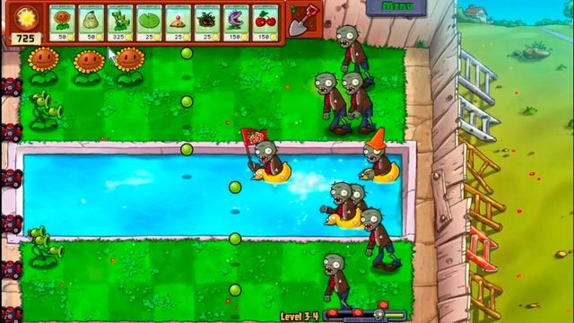 ПРОШЁЛ Plants Vs Zombies с ОГРАНИЧЕНИЕМ 5 растений на поле