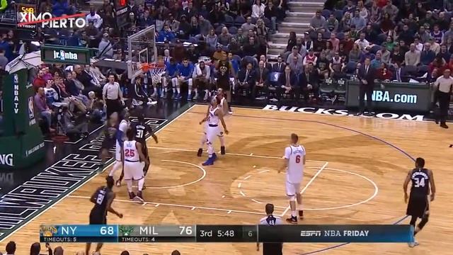 NBA 2017.01.07 Милуоки Бакс VS Нью-Йорк Никс
