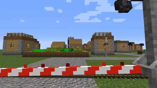 ЖД ПЕРЕЕЗД В ДЕРЕВНЕ ЖИТЕЛЕЙ В МАЙНКРАФТ