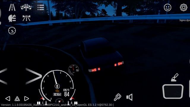 Car Parking Multiplayer 2. Ночное тогэ, заезд без фар на Mercedes W201 190E