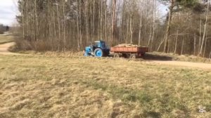 Заготовка Дров для дома ! Работа на тракторе!
