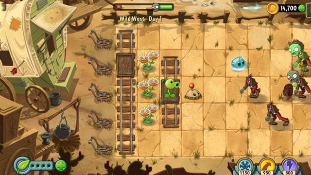 прохождение растения против зомби 2 дикий запад #1