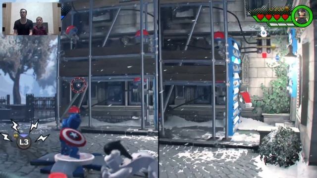 Прохождение игры LEGO Marvel Super Heroes 2 с ребенком на два экра