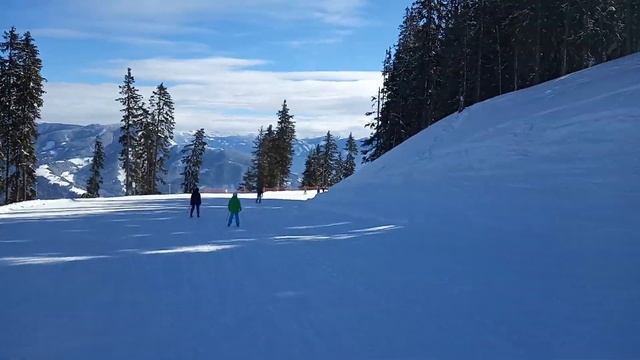 Спуск с горы Schmittenhöhe, Zell am See, Австрия, 2019 смотреть онлайн