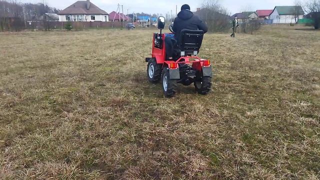 Самодельный минитрактор 4×4. Испытание