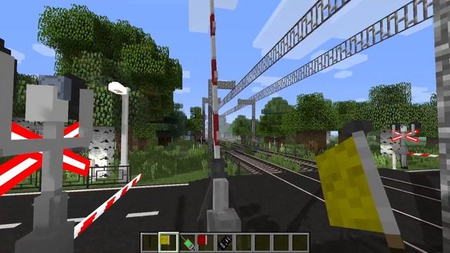 РАБОТАЮ ДЕЖУРНЫМ ПО ЖД ПЕРЕЕЗДУ В МАЙНКРАФТ смотреть онлайн