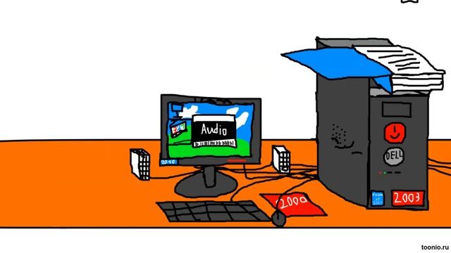 Злой офисный работник ломает офис 2000-х годов, а ПК DELL 200 смотреть онлайн