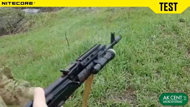 Отстрел фонаря Nitecore P16 на автоматическом оружии