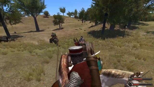 Mount & Blade / Эпоха турниров. Конный бой в лесу, резня, кава смотреть онлайн