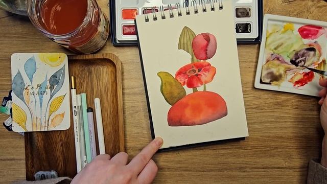 Акварель и как нарисовать божью коровку акварельными