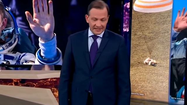 Новости 1 А - возращение космонавтов на землю