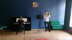 Николай Петров - тромбон, концертмейстер - Полина Григорьева