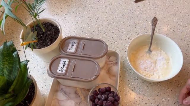 Творожная запеканка с голубикой