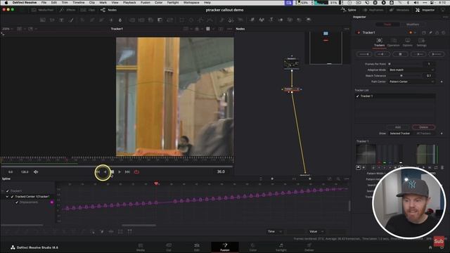 Как делать трекинг объекта, выходящего за кадр в DaVinci Resolve Fusion смотреть онлайн