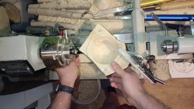 усложняю боковое точение финт с ушами Realrez R1218vd клён ку