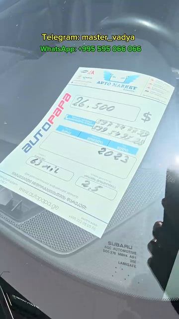 Subaru Ascent 2023 2.4l rest. Авто из Грузии. Авто из США. #mastervadya #georgia #продажа #обзор # смотреть онлайн