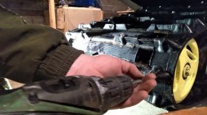 Ошиповка гусеницы снегохода тайга.