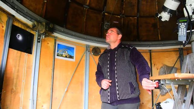 Испытание электропривода купола