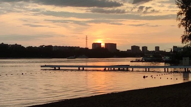10 минут заката - Пляж Динамо, Москва