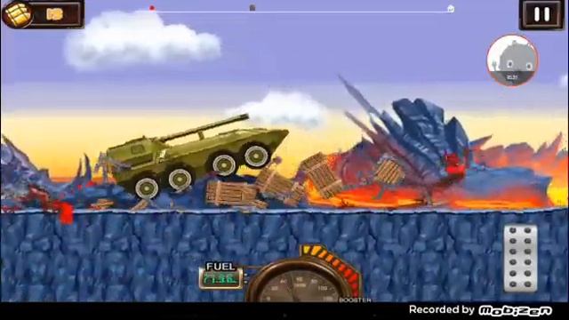 Monster dash hill racer # 1 танк на вулкині