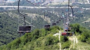 Геленджик. Канатная дорога спуск из сафари парка. Дрожит автор