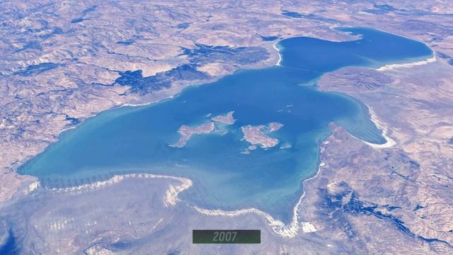 Озеро Урмия исчезает 36 лет за минуту #294 #shorts #googleearth #та?