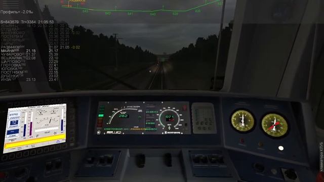 ZDSimulator. Ведём поезд №391 по маршруту Ульяновск - Инза