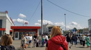 Площадь московского вокзала в Нижнем Новгороде. Июнь 25г.