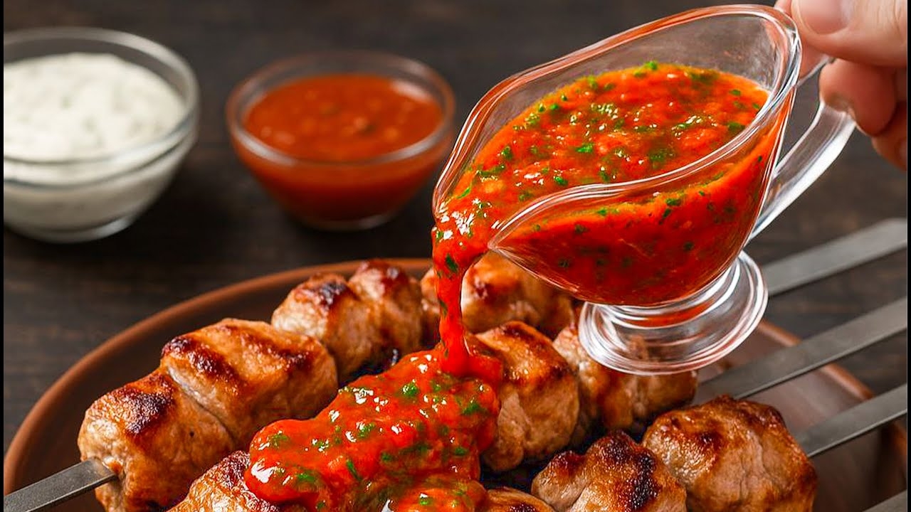 Простой и невероятно вкусный соус. Грузинский соус к шашлыку, мясу и рыбе! смотреть онлайн