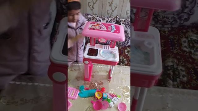 Кукольный кухня игрушка чемодан 😍 смотреть онлайн
