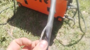 ремонт трубки подачи газа на сварочном  полуавтомате w