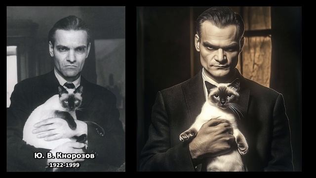 Кнорозов и кот. ControlNet Canny & Face Swap. ComfyUI смотреть онлайн