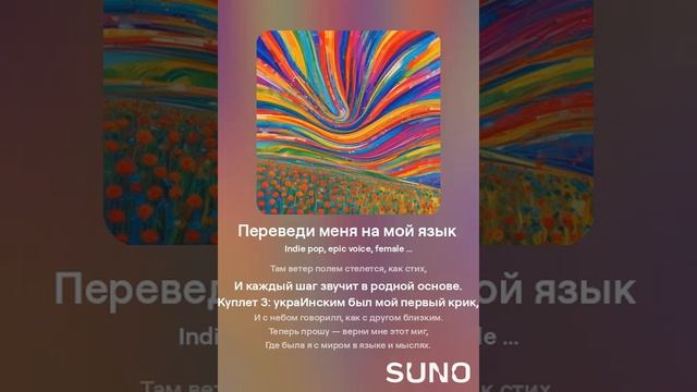 Переведи меня на мой язык#пiсня #песня #song #suno #indiepop #ukraine