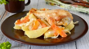 🍗 Куриные ножки с капустой и картошкой в рукаве - рецепт душевного ужина