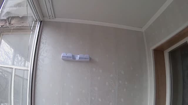 Отделка балкона пластиком +Сушилка и Карниз для шторы. смотреть онлайн