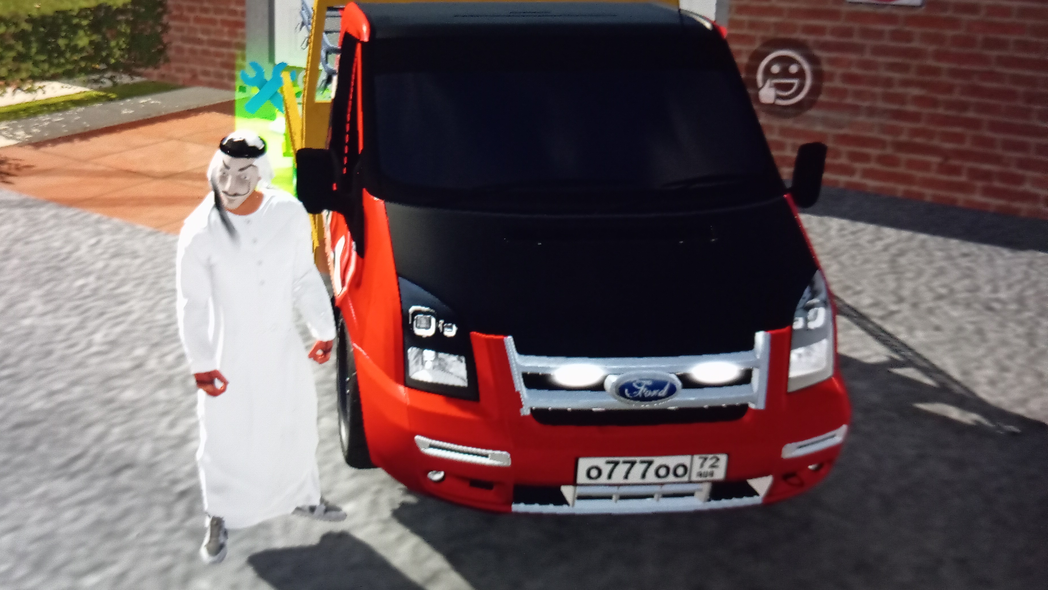 араб на эвакуаторе суета по городу кар паркинг