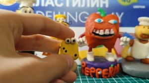 обзор фигурок пицца тавер из пластилина.