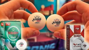 Сравнил DHS RS 40+ c DHS DJ40+ WTT! Мячи  из переработанного пластика!