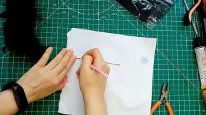 МК Ворон, каркасная мягкая игрушка своими руками, част