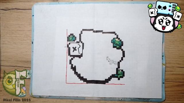 КАК НАРИСОВАТЬ ЗНАЧОК КИТА ПО КЛЕТОЧКАМ | БРАВЛ СТАРС ? смотреть онлайн