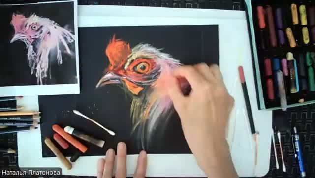 Курица (пастель) смотреть онлайн