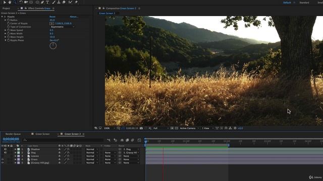 After Effects Course 053 Adding Motion to the Background Photo with Ripple Effect смотреть онлайн