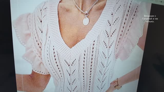 Очаровательный узор для летнего топа с рюшами. смотреть онлайн