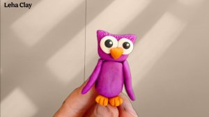 Как слепить Сову из пластилина / Сова из пластилина / как сделать Сову поэтапно из пластилина