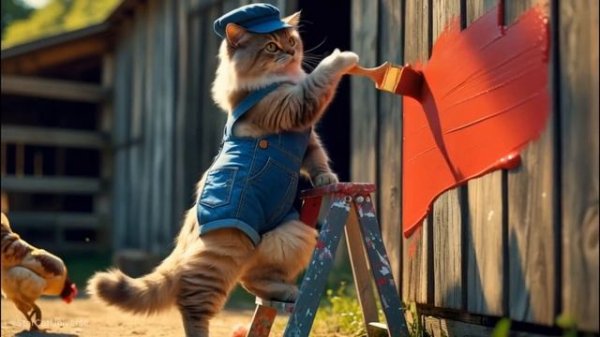 😻🚜Cats On The Farm🚜🐄 - Funny Cats Doing Human Things😻#ai #story #catshorts#aicat#funnycat